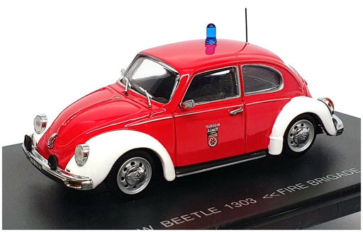 Eagles Race 1/43 Scale 1109 - VW Beetle 1303 Fire Brigade Feurwehr - Red/White