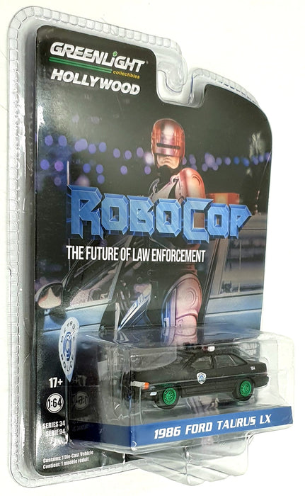 Greenlight 1/64 Scale 44940-D - 1986 Ford Taurus LX Robocop - Chase