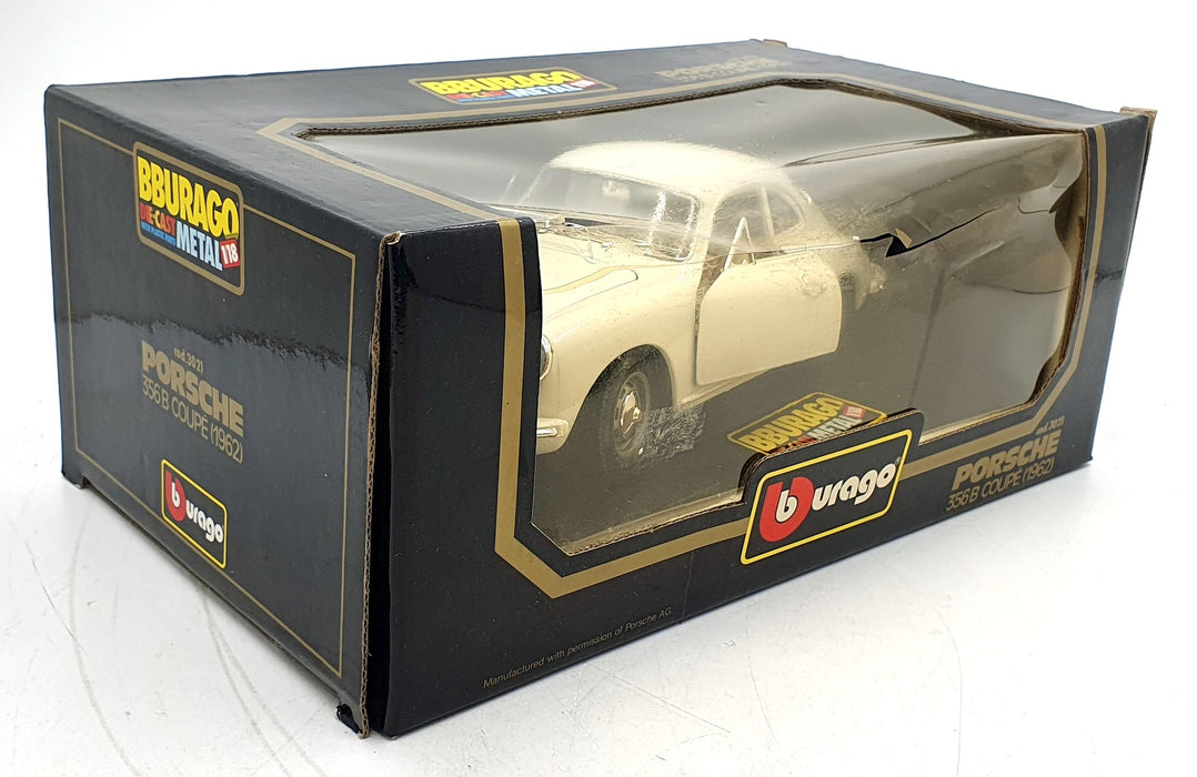Burago 1/18 scale 3021 - Porsche 356B Coupe 1962 - White