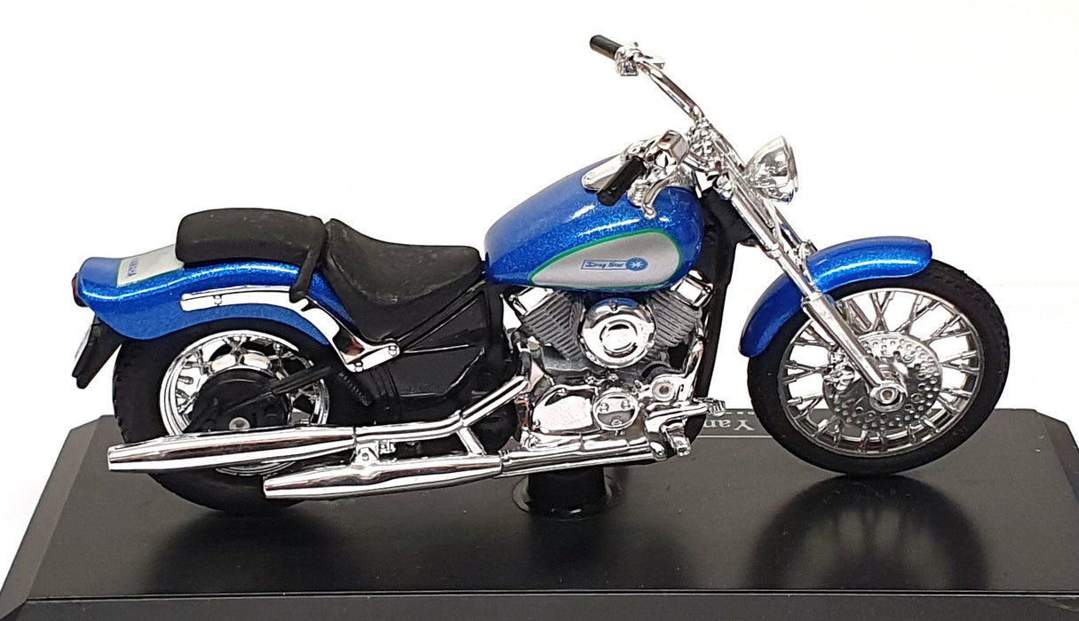 Majorette 1/18 Scale 05145 - Yamaha 650 XVS Drag Star Motorbike - Blue