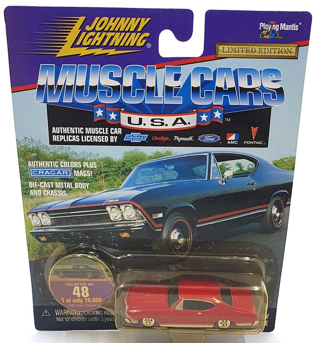 Johnny Lightning 1/64 Scale 230-05 Dragsters USA 1968 Chevrolet Chevelle #48 Red