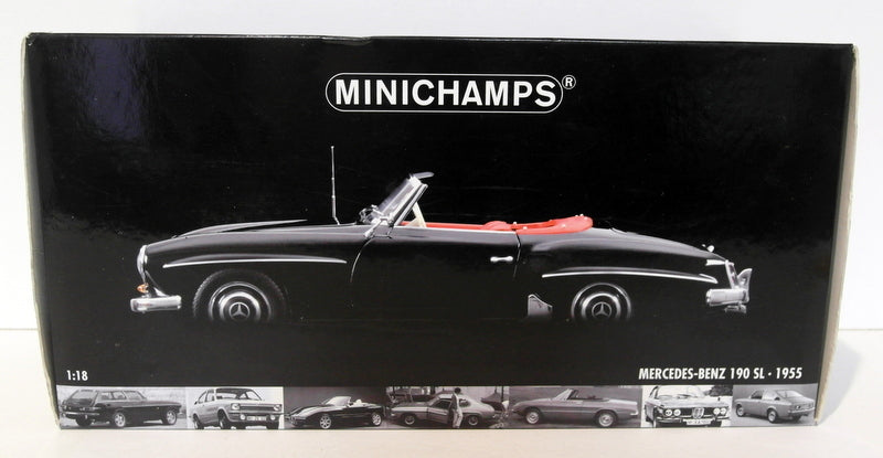 Minichamps 1/18 Scale diecast - 100 037030 Mercedes Benz 190 SL 1955 Black