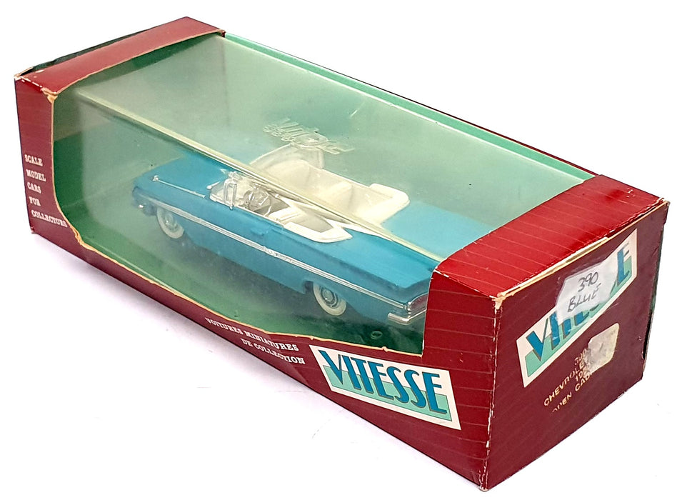 Vitesse 1/43 Scale 390 - 1960 Chevrolet Impala Open Convertible - Blue