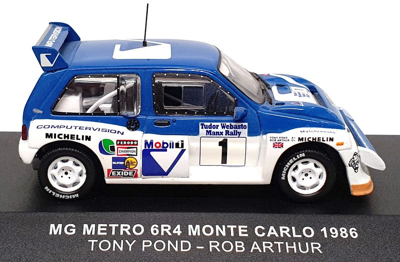 Ixo 1/43 Scale MC1986 - MG Metro 6R4 Monte Carlo 1986 #1 Pond/Arthur Ixo 1/43 Scale MC1986 - MG Metro 6R4 Monte Carlo 1986 #1 Pond/Arthur
