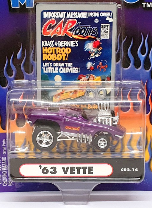 Muscle Machines 1/64 Scale 71171 C02-14 - 1963 Chevrolet Corvette - Purple