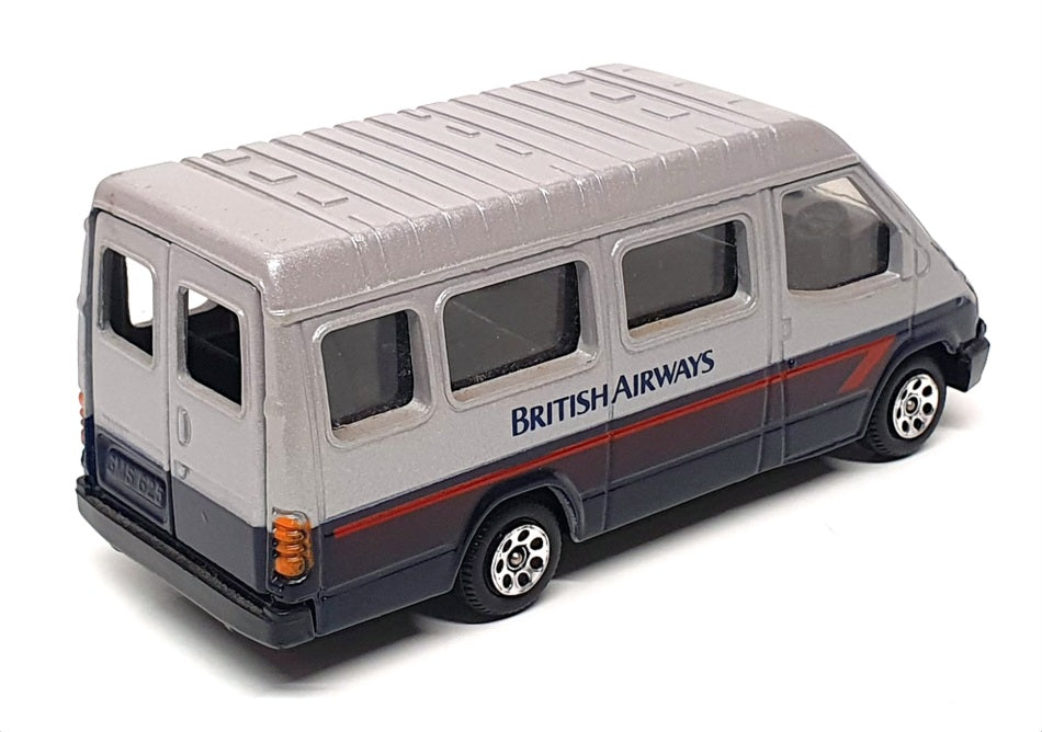 Corgi Appx 12cm Long C676/7 - Ford Transit Van (British Airways) Silver Dk Blue