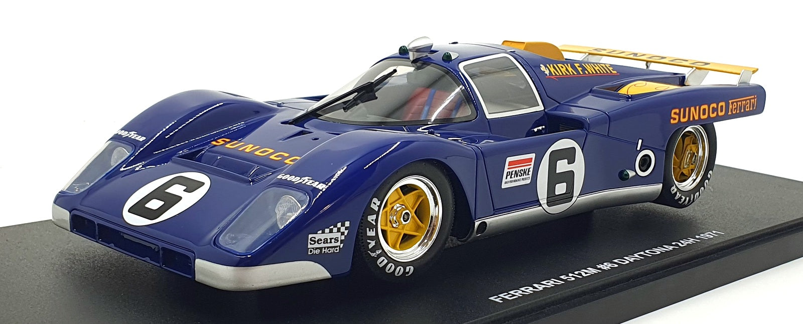 Werk83 1/18 Scale Diecast W18053005 - Ferrari 512M #6 Daytona 24h 1971