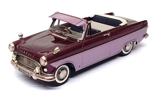 Crossway Models 1/43 Scale CC04 - Ford Consul Convertible Mk2 - Met. Amethyst