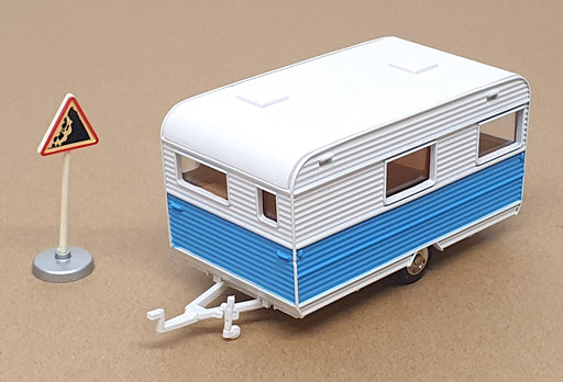 Atlas Dinky Toys 1/43 Scale 564 - Caravelair Armagnac 420 Caravan - Blue/White