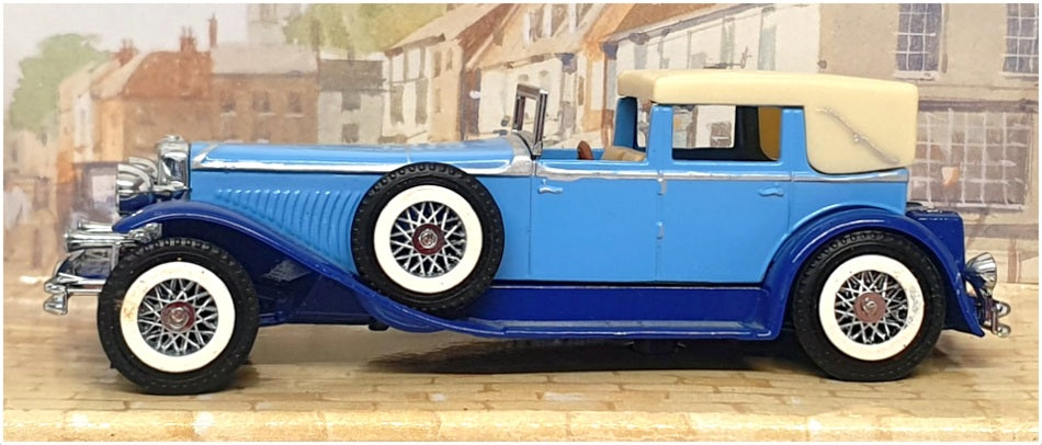 Matchbox 11cm Long Diecast YY4 - Duesenberg Model J - 2-Tone Blue