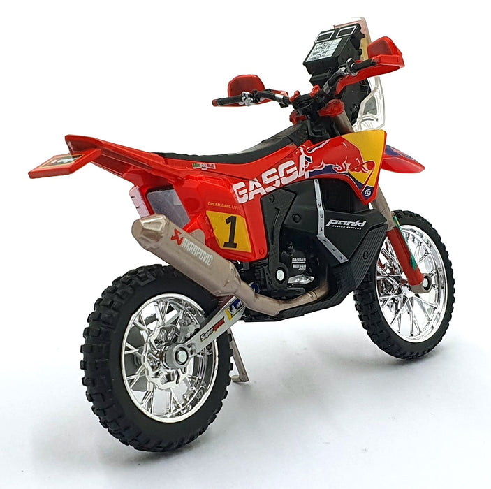 Burago 1/18 Scale 18-51091 - GASGAS RX450F #1 Motorbike Dakar 2023