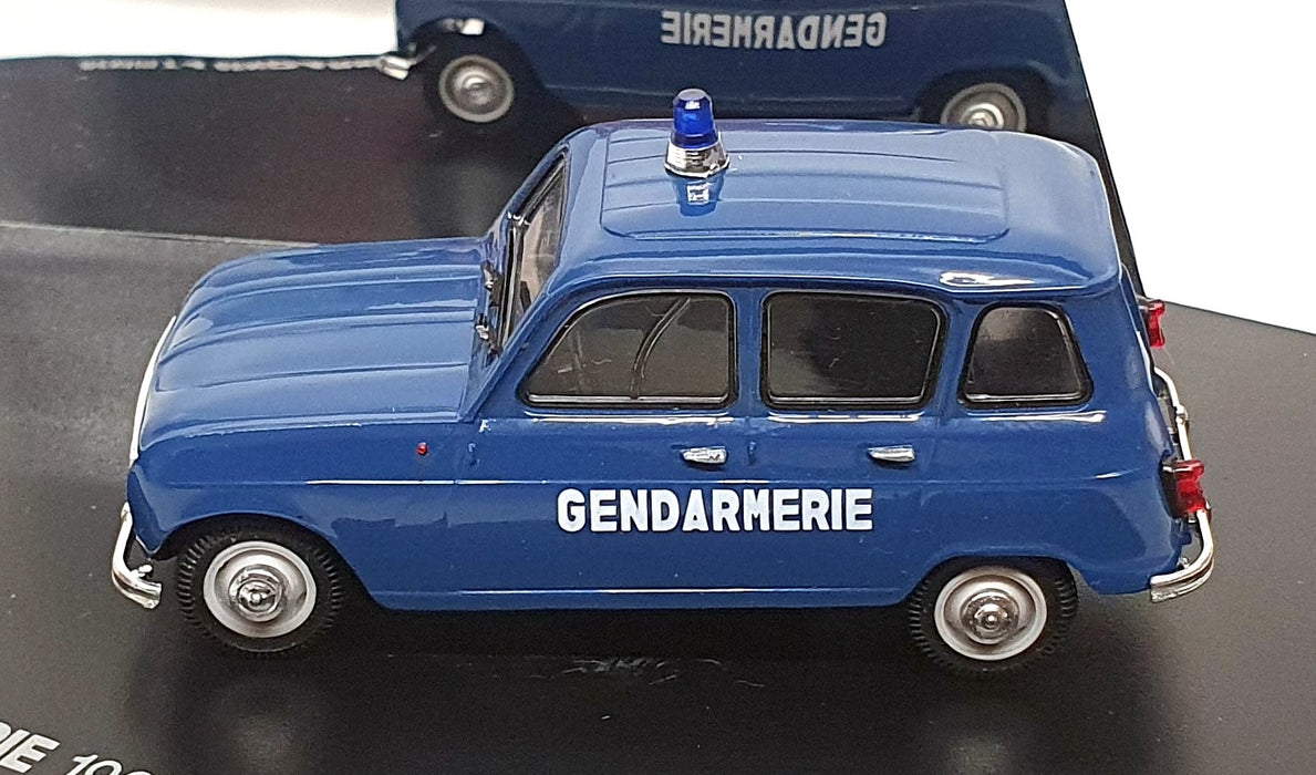 Norev 1/43 Scale Diecast 510023 - 1968 Renault 4 Gendarmerie - Blue
