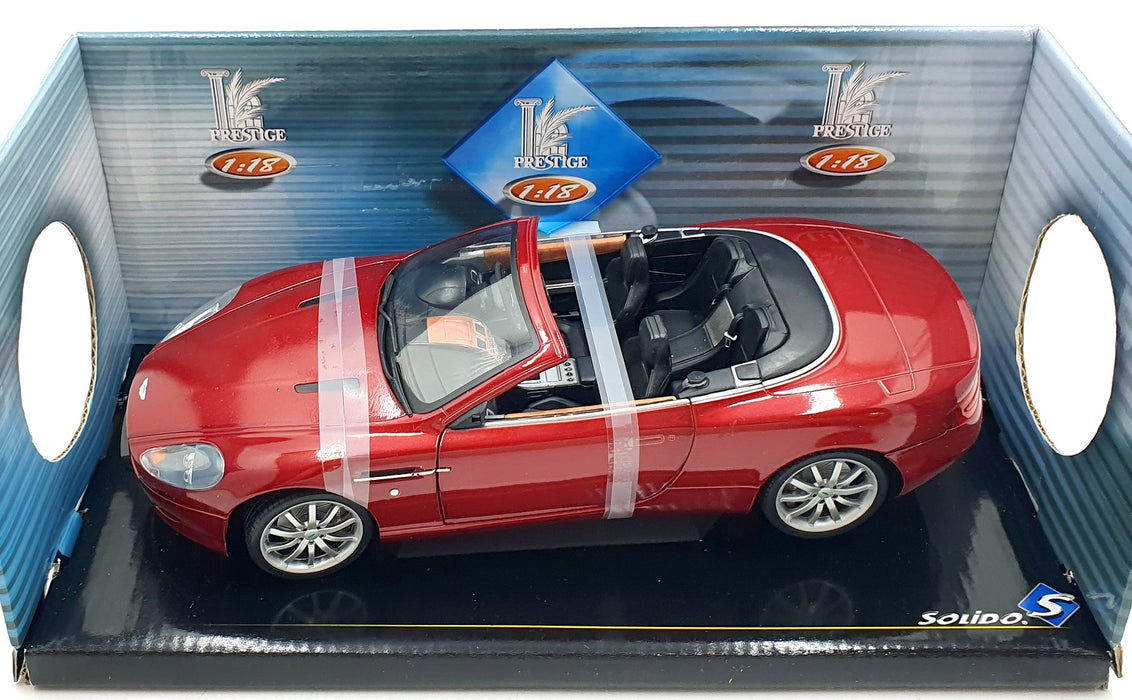 Solido 1/18 Scale Diecast 8163 - Aston Martin DB9 Volante 2005 - Red