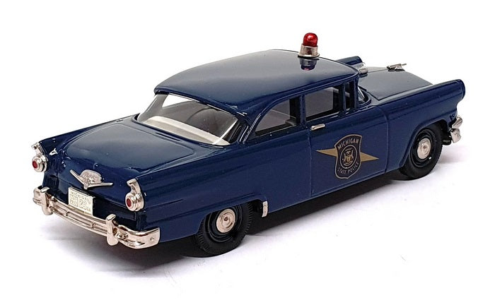 Brooklin 1/43 Scale BRK23AA - 1956 Ford Mainline 2Dr Michigan State Police Blue