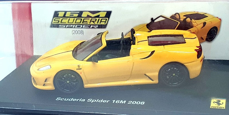 Altaya 1/43 Scale Diecast 5425C - 2008 Ferrari Scuderia Spider 16M - Yellow