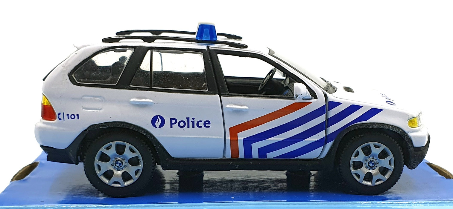 Cararama 1/43 Scale 200226A - BMW Police Car - White