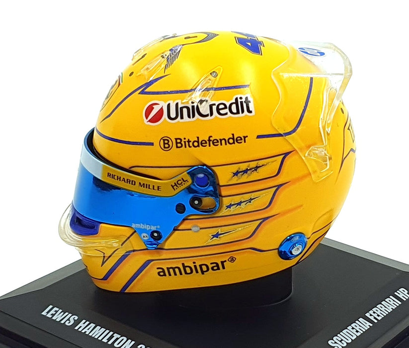 Look Smart 1/5 Scale LSHEL015 - F1 Helmet L. Hamilton Ferrari Miami GP 2025