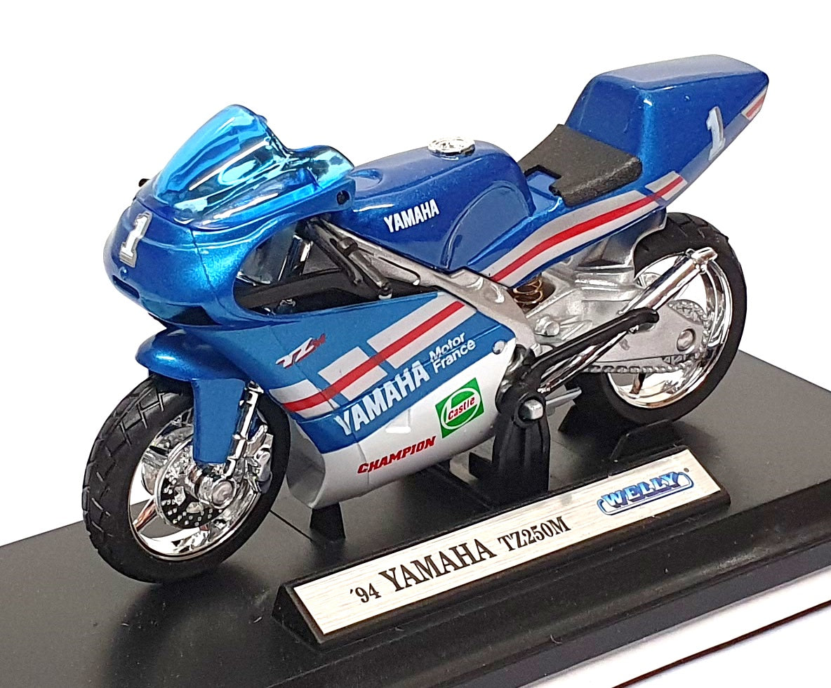 Welly 1/18 Scale Y9660-PW - 1994 Yamaha TZ250M Motorbike - Met. Blue