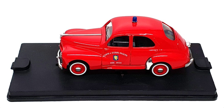 Verem 1/43 Scale 247 - Peugeot 203 Sedan Fire Saint Brieuc - Red
