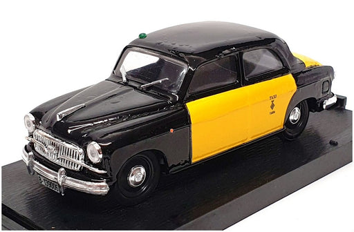 Brumm 1/43 Scale R216B - 1956 Seat 1400B Taxi (Barcelona) - Black/Yellow