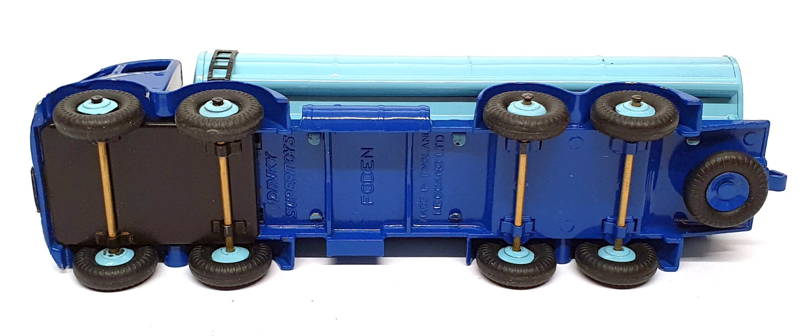  Dinky Toys 504 - Foden 14-Ton Tanker - Blue/Lt. Blue REPAINT