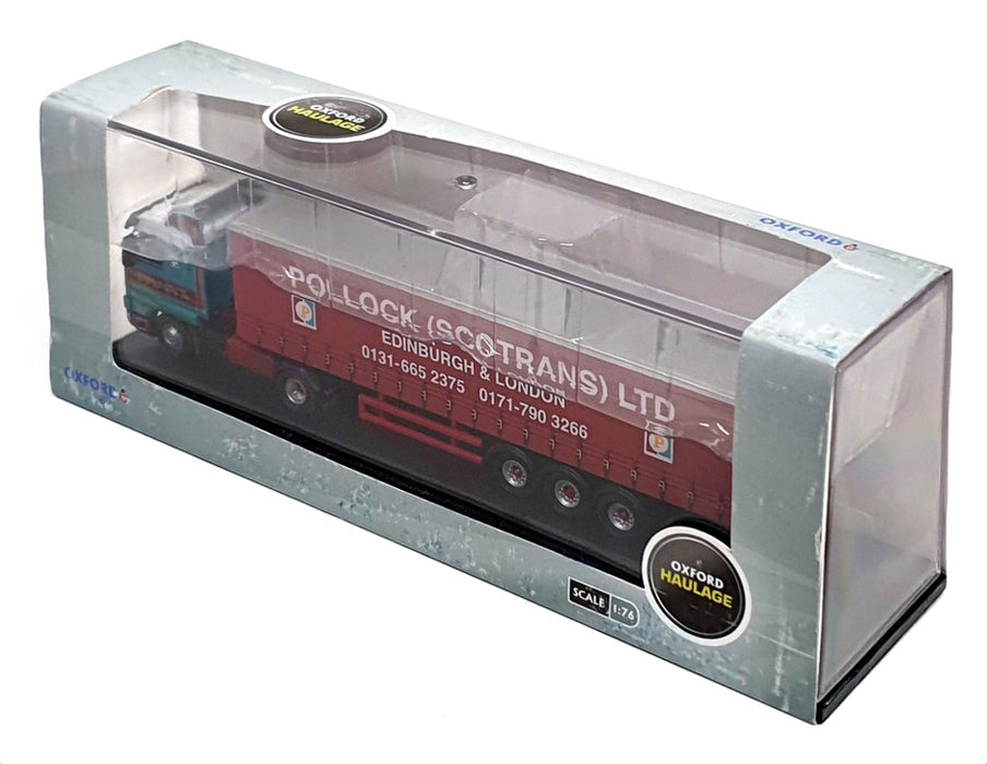 Oxford Diecast 1/76 Scale 76S143001 Scania 143 40ft Curtainside Pollock Scotrans
