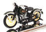 Maisto 1/18 Scale 39706 - 1936 Harley Davidson FL Knucklehead - Black/Grey