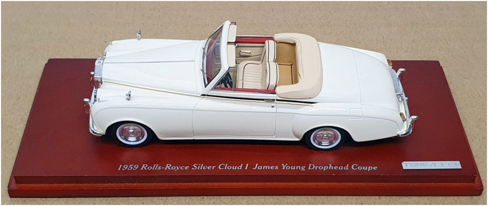 TSM 1/43 Scale TSM134352 - 1959 Rolls Royce Silver Cloud I DHC - Cream White