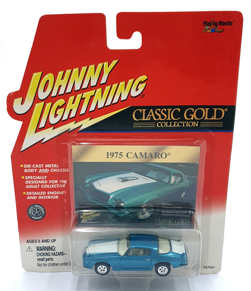 Johnny Lightning 1/64 Scale 404-09 - Classic Gold 1957 Chevrolet Camaro - Teal