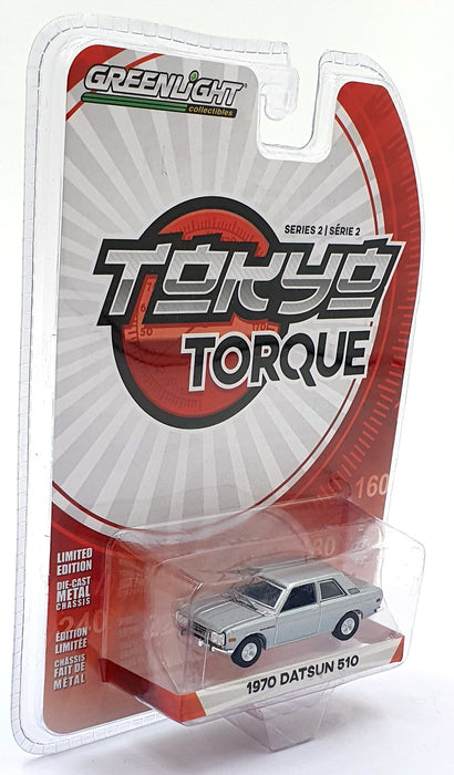 Greenlight 1/64 Scale 29900-B - 1970 Datsun 510 - Silver