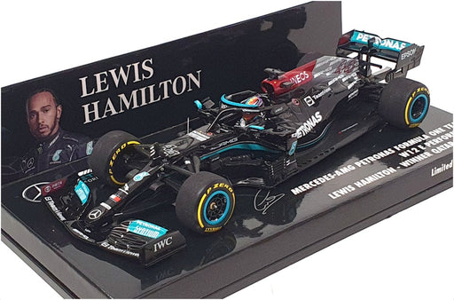 Minichamps 1/43 Scale 410 212144 - F1 Mercedes AMG 1st Qatar GP 2021 Hamilton