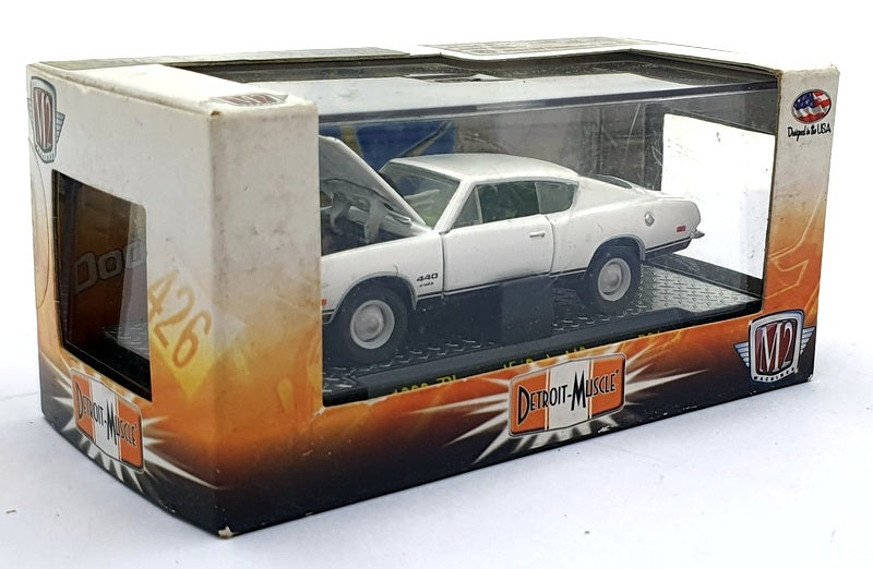 Castline M2 Machines 1/64 Scale R21 01 - 1969 Plymouth Cuba 440 - White/Black