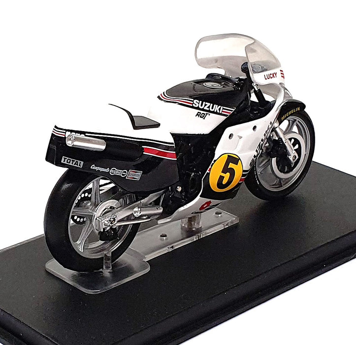 Altaya 1/24 Scale AMB11L - Suzuki RGB500 #5 M. Lucchinelli - White/Black