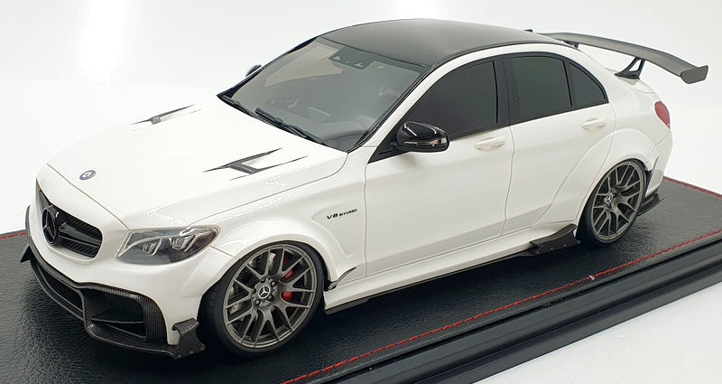GLM 1/18 Scale GLM188021 Mercedes-Benz C63S AMG Darwin Pro Widebody White