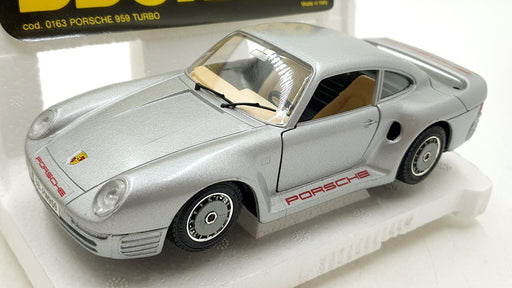 Burago 1/24 Scale Diecast 0163 - Porsche 959 Turbo - Silver