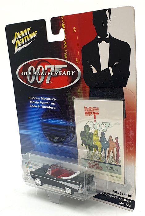 Johnny Lightning 1/64 Scale 261-04 - 1957 Chevrolet Ragtop 007 Dr. No 