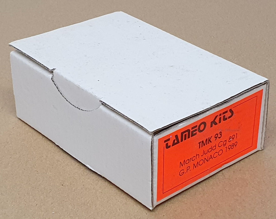 Tameo 1/43 Scale Unbuilt Kit TMK93 - F1 March Judd Cg 891 Monaco GP 1989