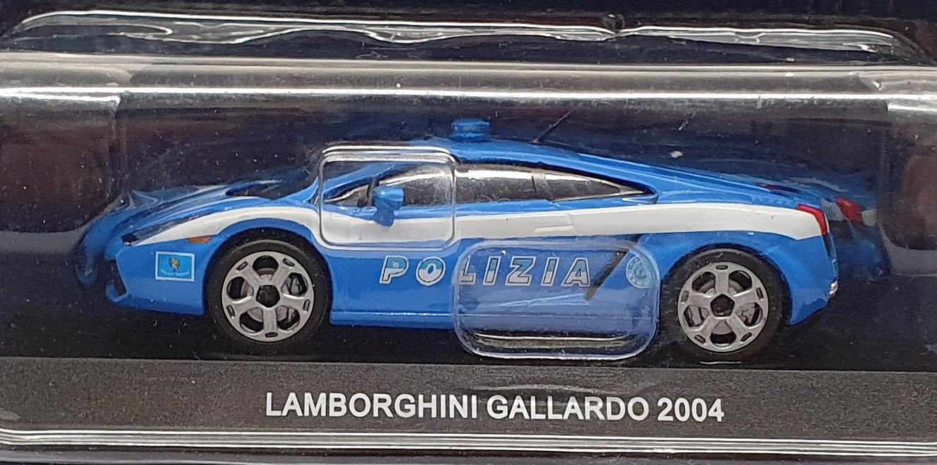 DeAgostini 1/43 Scale PZ09B - 2004 Lamborghini Gallardo Police Car - Blue/White