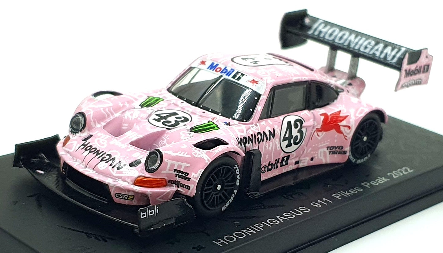 Spark 1/64 Scale 64S053 - Hoonipigasus 911 #43 Pikes Peak 2022