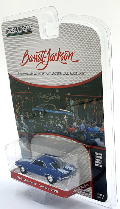 Greenlight 1/64 Scale 37250-C - 1969 Chevrolet Camaro Z/28 - Blue