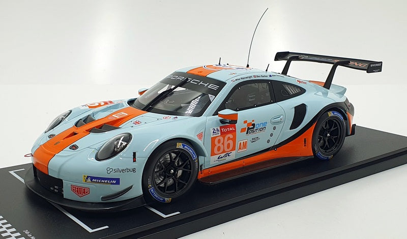IXO Models 1/18 Scale LEGT18008 Porsche 911 RSR Gulf LeMans 2018 Wainwright #86 