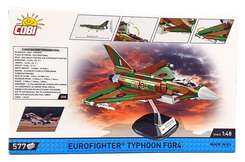 Cobi Bricks 1/48 Scale 5843 - Eurofighter Typhoon FGR4 - Armed Forces