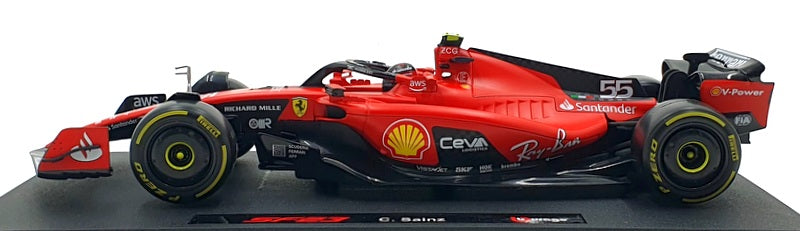 Burago 1/18 Scale 18-16812 - F1 Ferrari SF-23 2023 C.Sainz #55