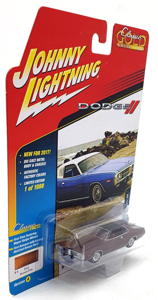 Johnny Lightning 1/64 Scale JLCG004 - 1973 Dodge Charger SE - Met. Brown