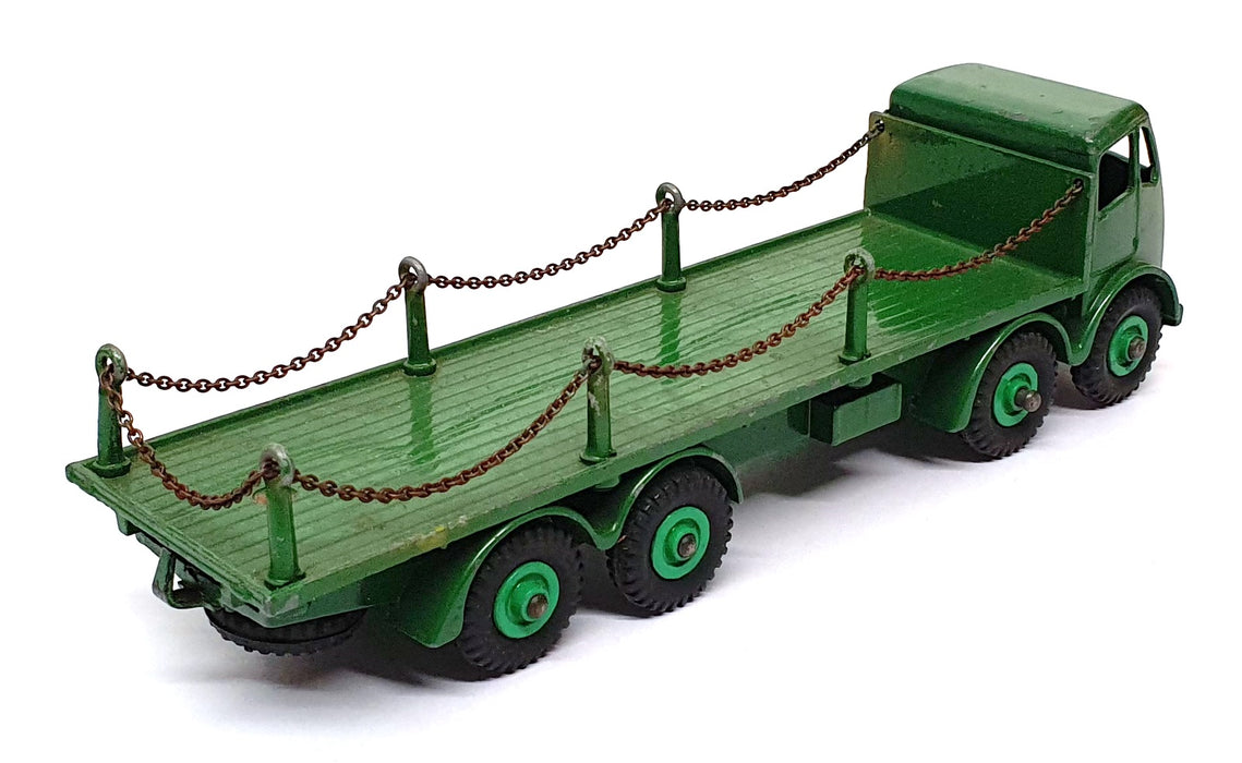Dinky Toys Original Diecast 905 - Foden Flat Truck With Chains - Green