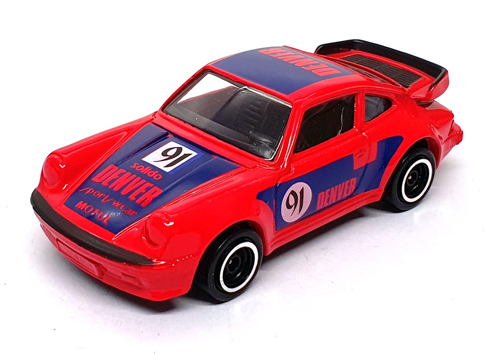 Corgi Appx 10cm Long Diecast C139/2 - Porsche 911 Race Car - Red/Blue
