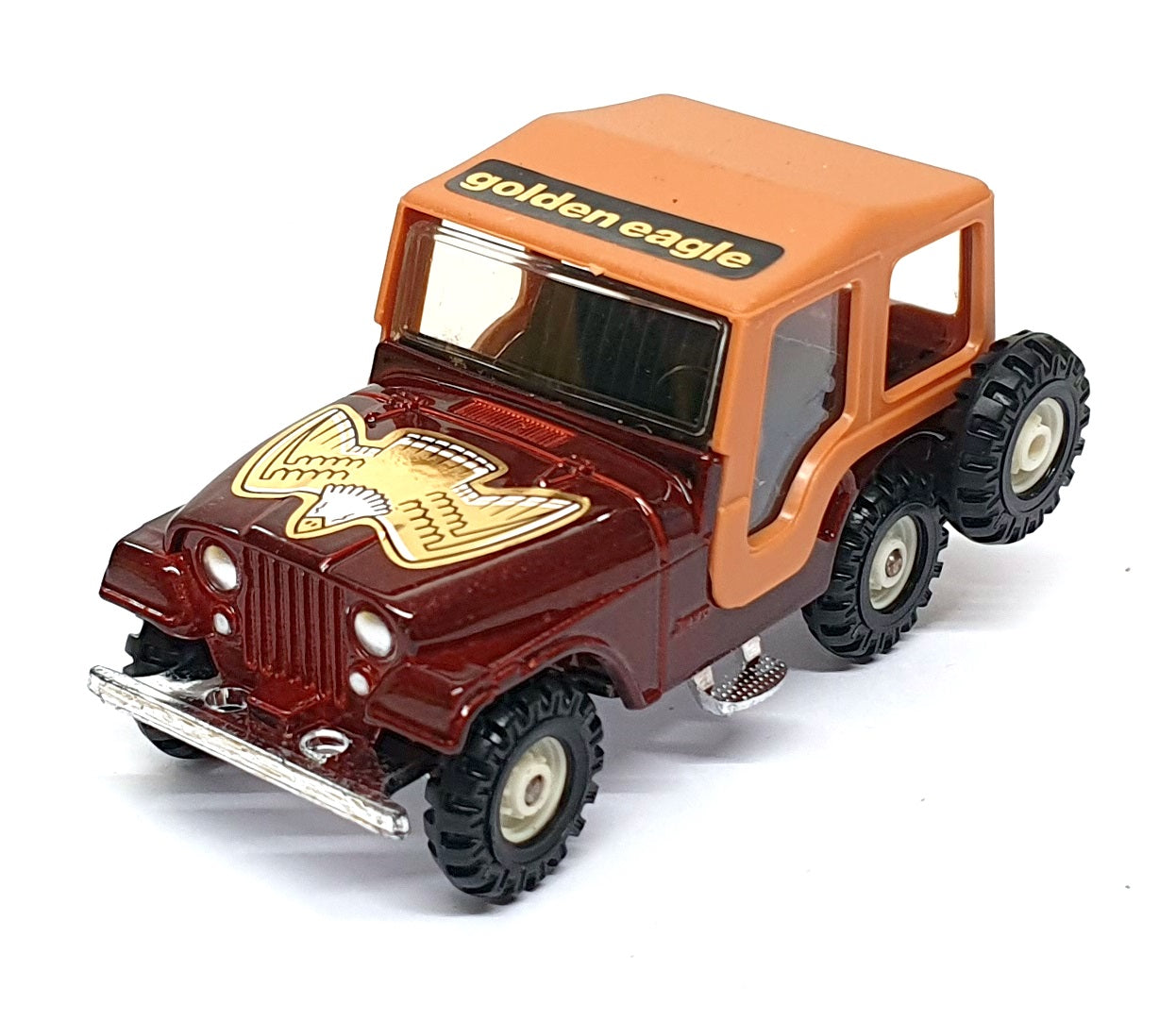Corgi Appx 10cm Long Original Diecast 441 - Jeep CJ-5 Golden Eagle - Maroon