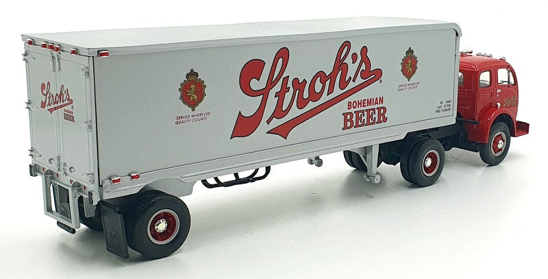 First Gear 1/34 Scale 19-1917 - 1953 White 3000 Tractor 30' Trailer Stroh's Beer
