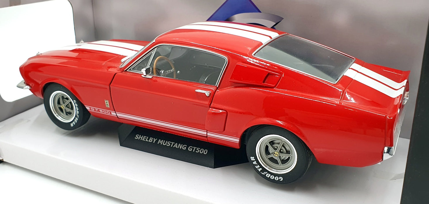 Solido 1/18 Scale S1802902 - 1967 Shelby Mustang GT500 - Red/White