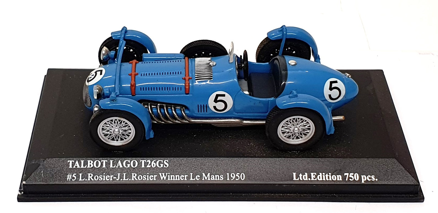 Ixo 1/43 Scale LM505B - Talbot Lago T26GS #5 Winner Le Mans 1950 - Blue 